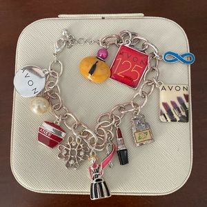 Avon silver tone 125 year anniversary bracelet